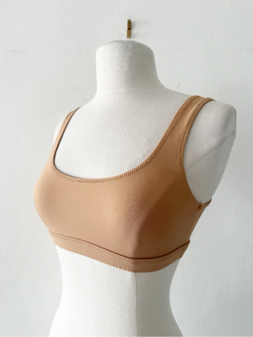 SKIMS Recycle Swim Tank Bikini Top Natural Tan Color Size Small (S)